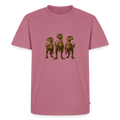Premium T-Shirt "Raptor Trio" - Mauve