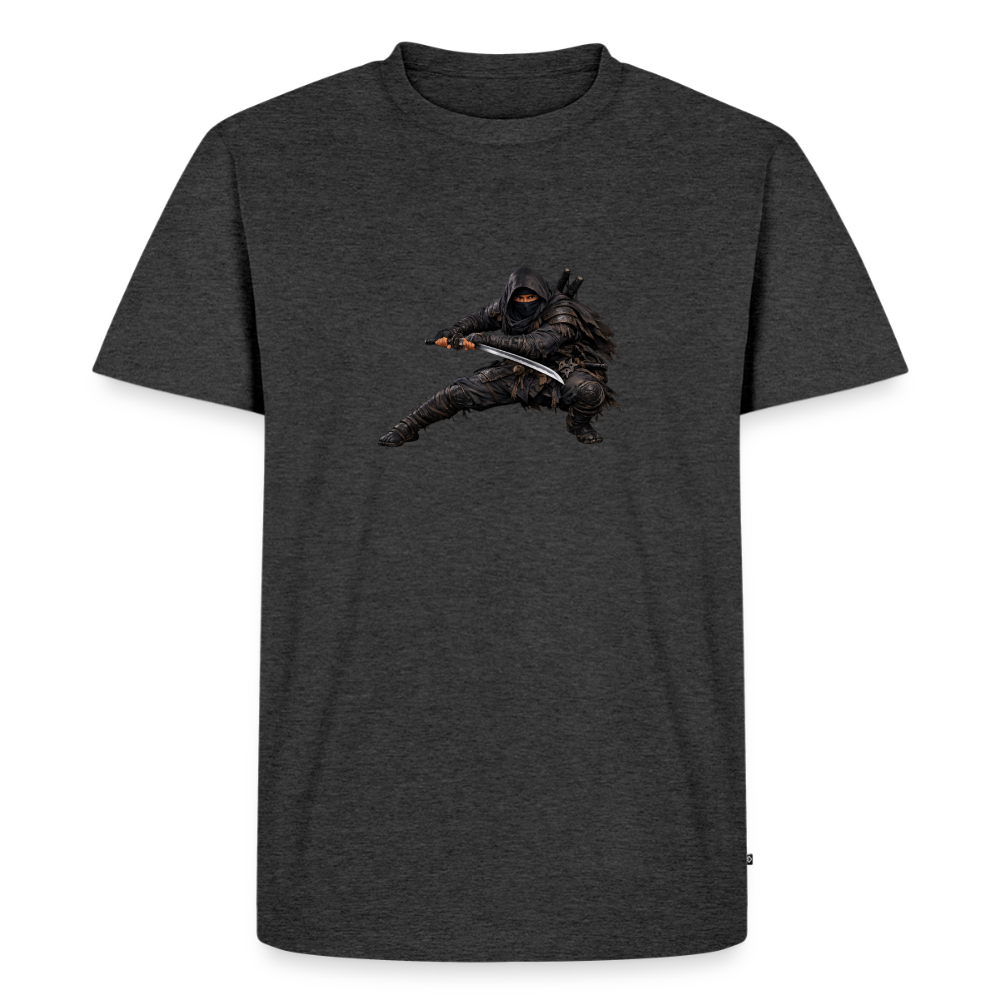 Premium T-Shirt "Ninja II" - Anthrazit meliert