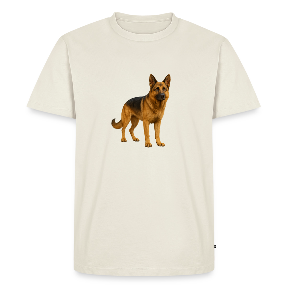Premium T-Shirt "Schäferhund" - Naturweiß