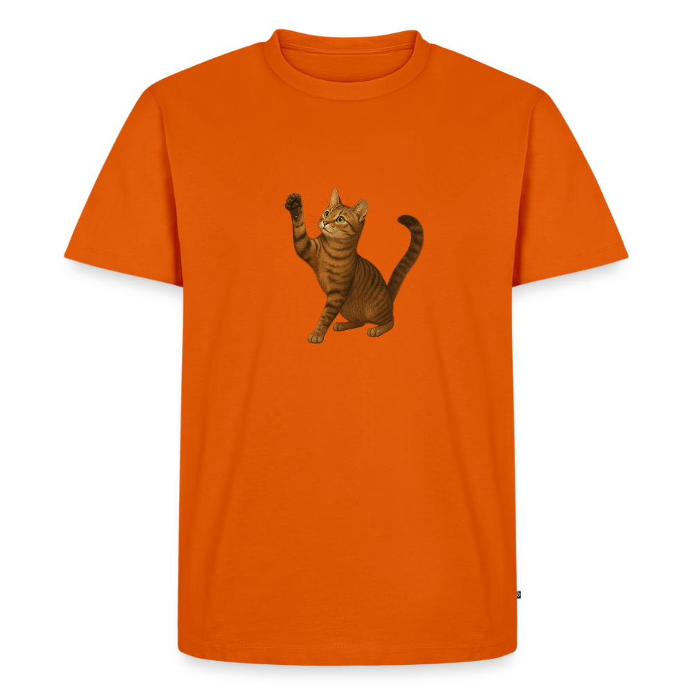 Premium T-Shirt "Katze" - Orange 