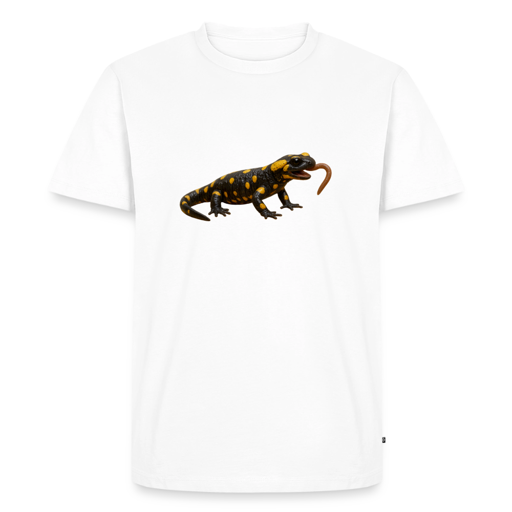 Premium T-Shirt "Feuersalamander" - Weiß