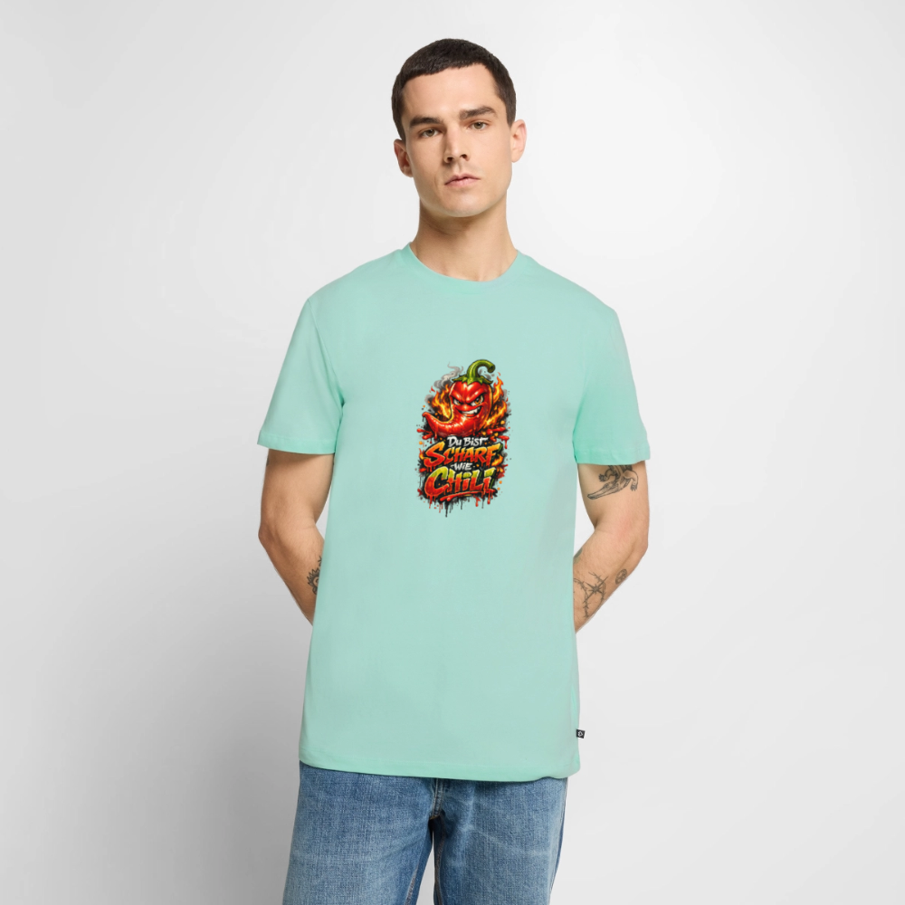 Männer Premium T-Shirt "Scharf wie Chili" - Mint 