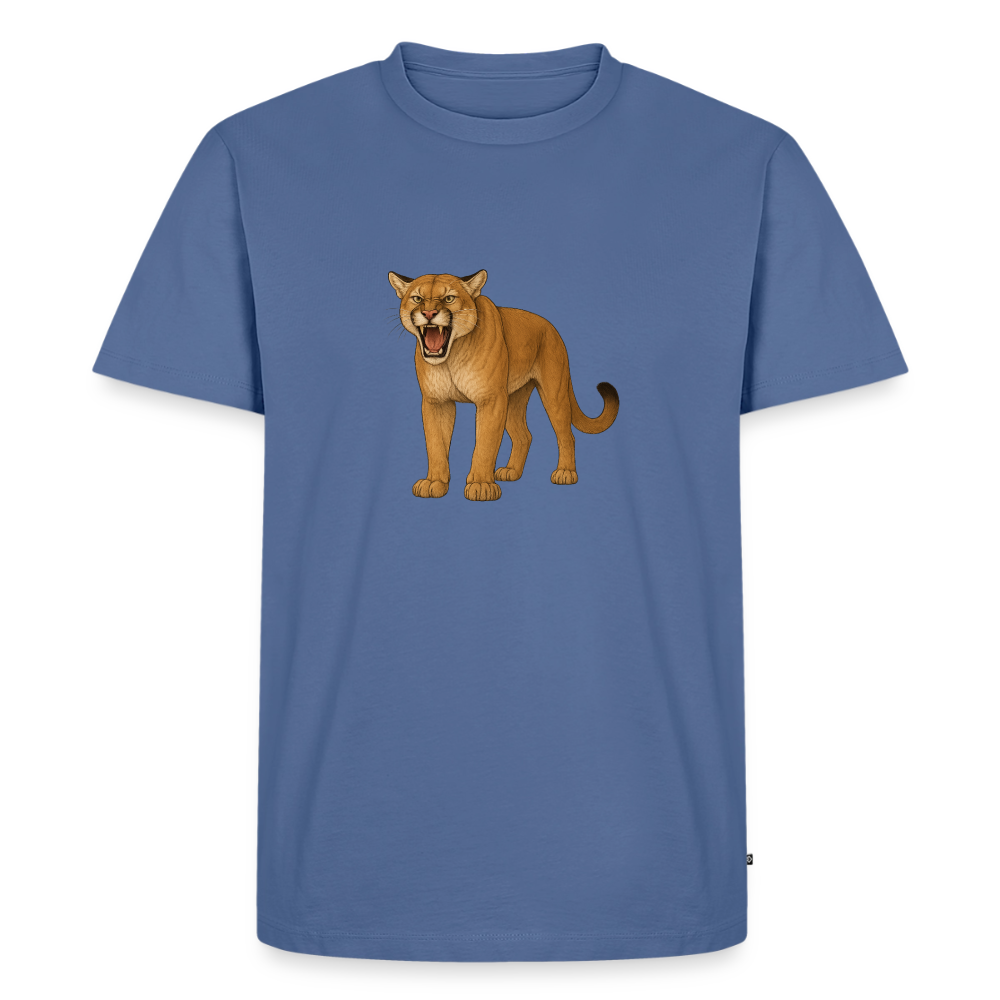 Premium T-Shirt "Puma" - Taubenblau
