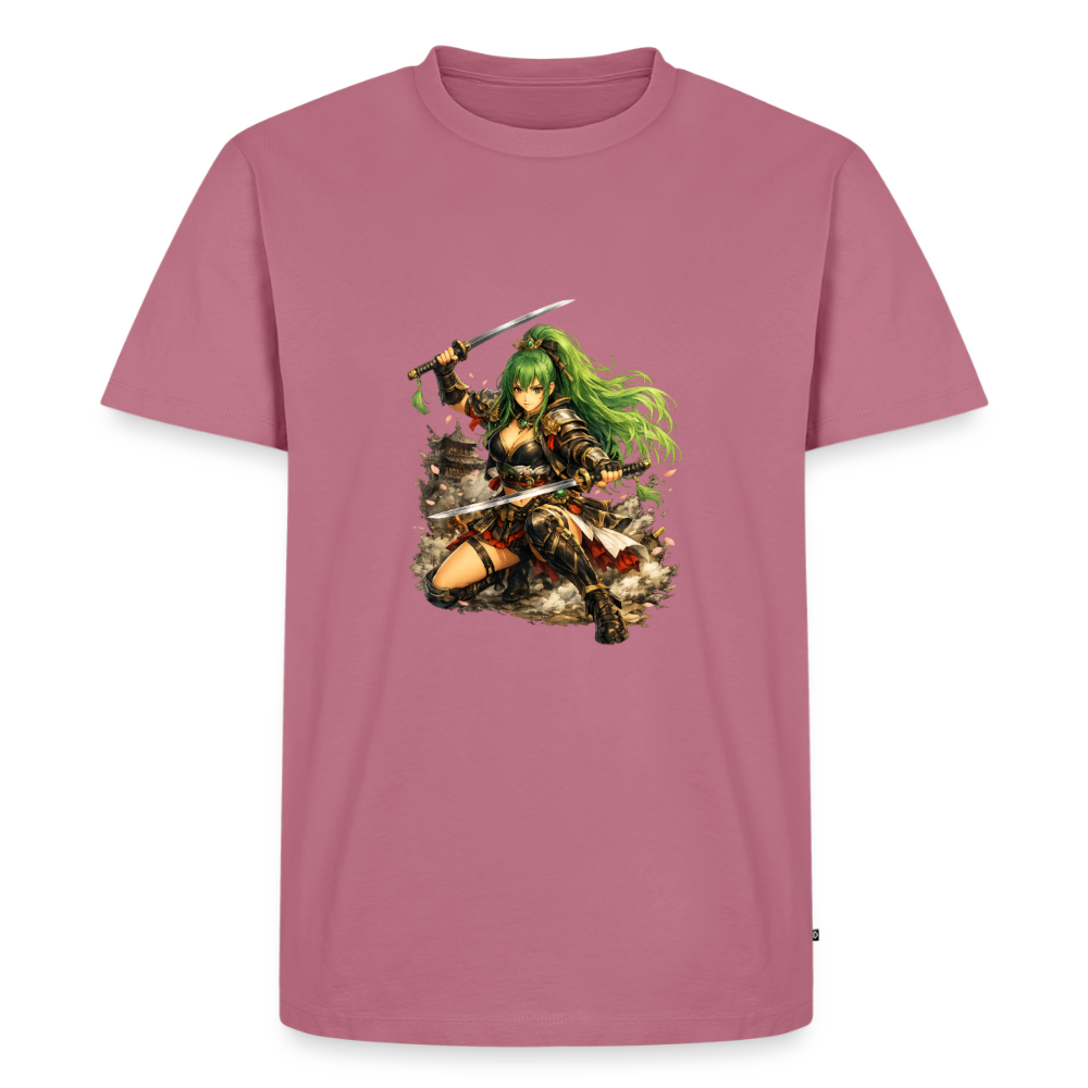 Premium T-Shirt "Anime Green Lady" - Mauve