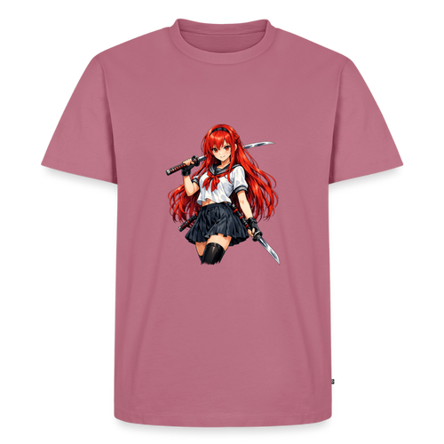 Premium T-Shirt "Anime Lady" - Mauve