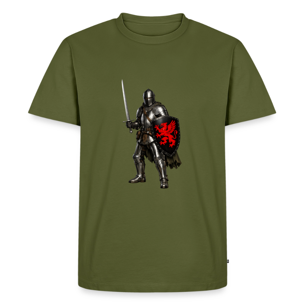 Premium T-Shirt "Ritter roter Greif" - Khaki