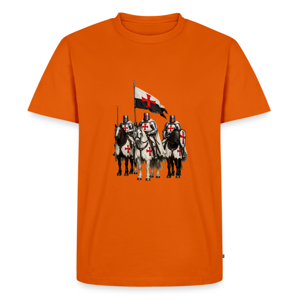 Premium T-Shirt "Ritter zu Pferd II" - Orange 