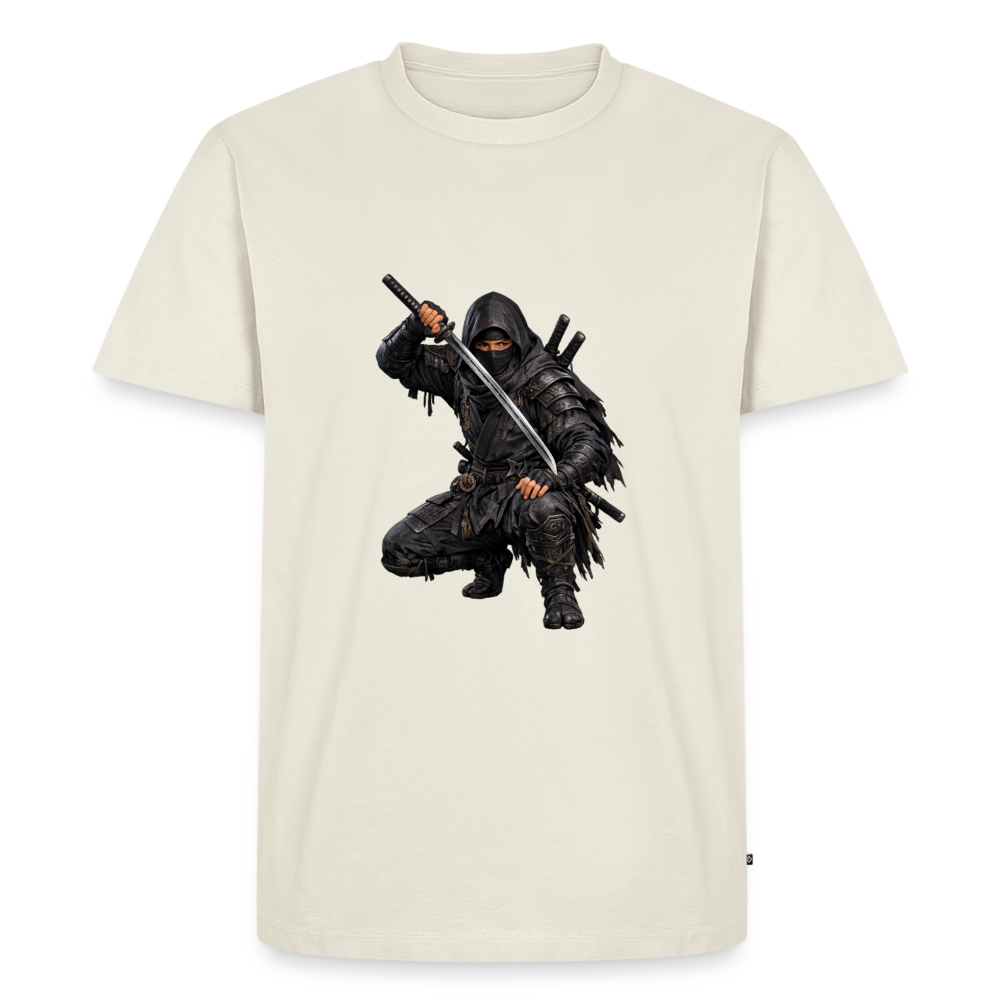 Premium T-Shirt "Ninja III" - Naturweiß
