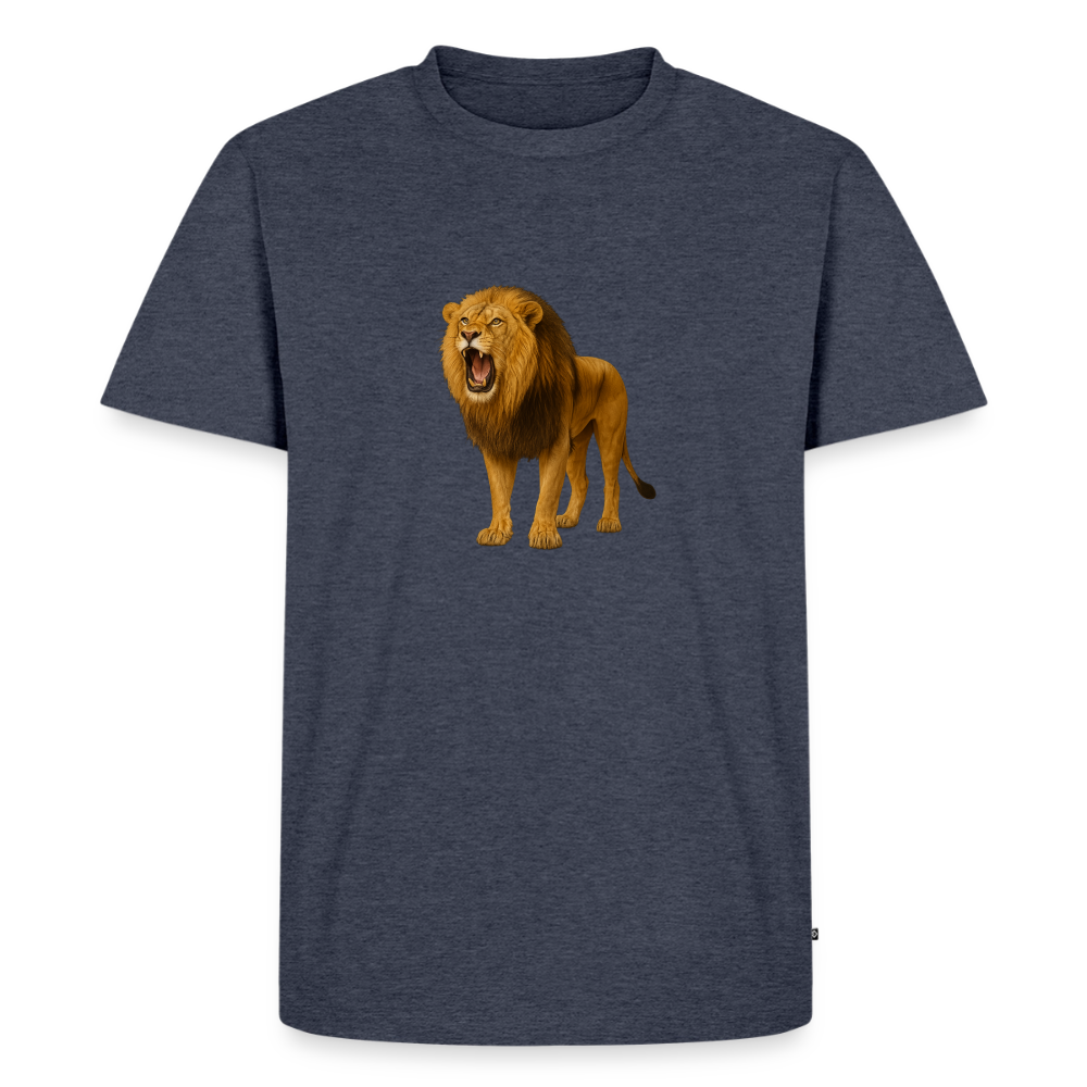 Premium T-Shirt "Löwe" - Jeansblau 