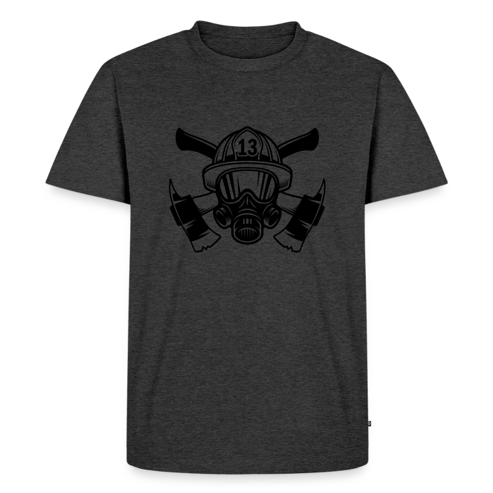 Premium T-Shirt "Feuerwehr" - Anthrazit meliert