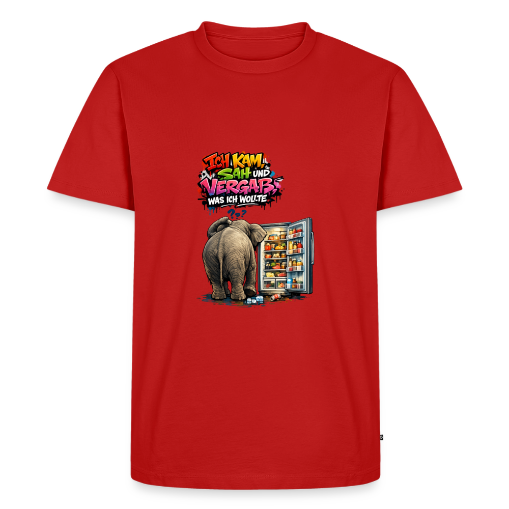 Premium T-Shirt "Ich kam,sah..." - Rot