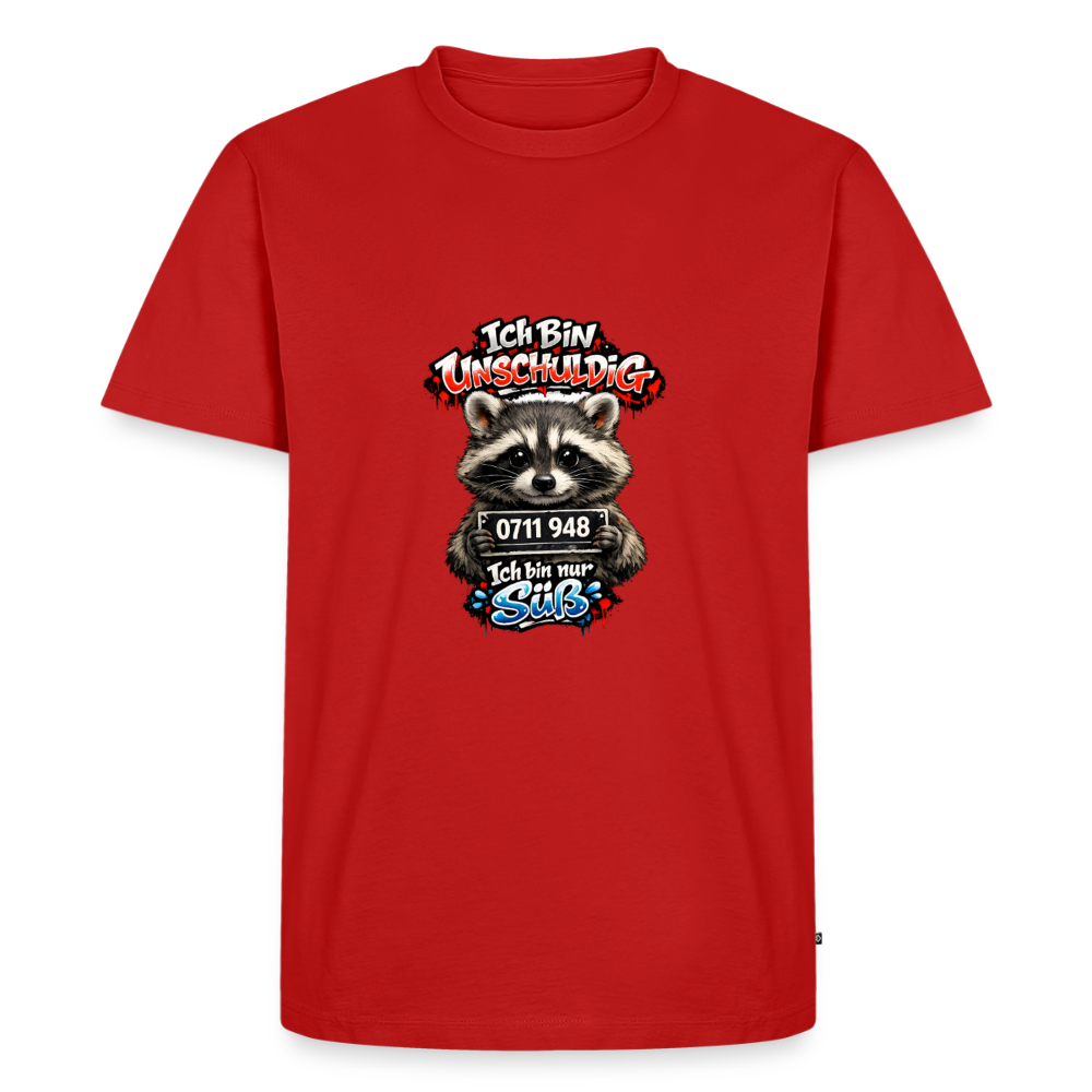Premium T-Shirt "Ich bin unschuldig" - Rot