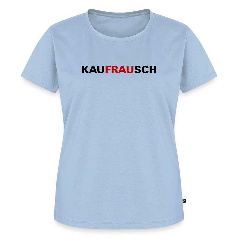 Premium T-Shirt "Kaufrausch" - Hellblau