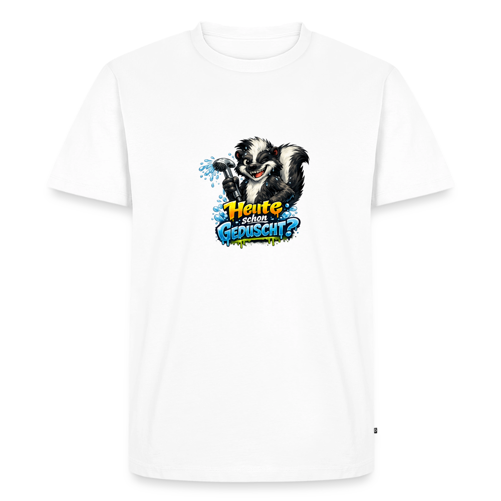 Premium T-Shirt "Geduscht" - Weiß