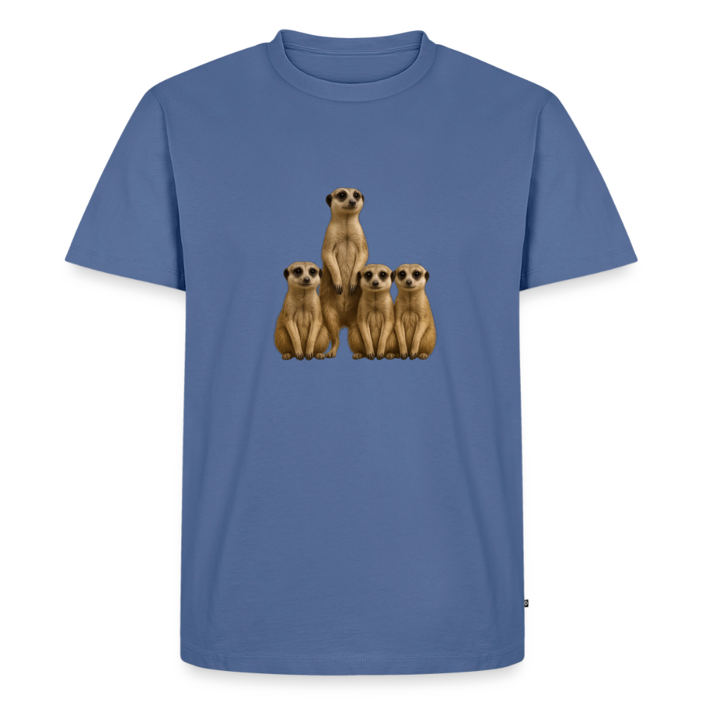 Premium T-Shirt "Erdmanns" - Taubenblau