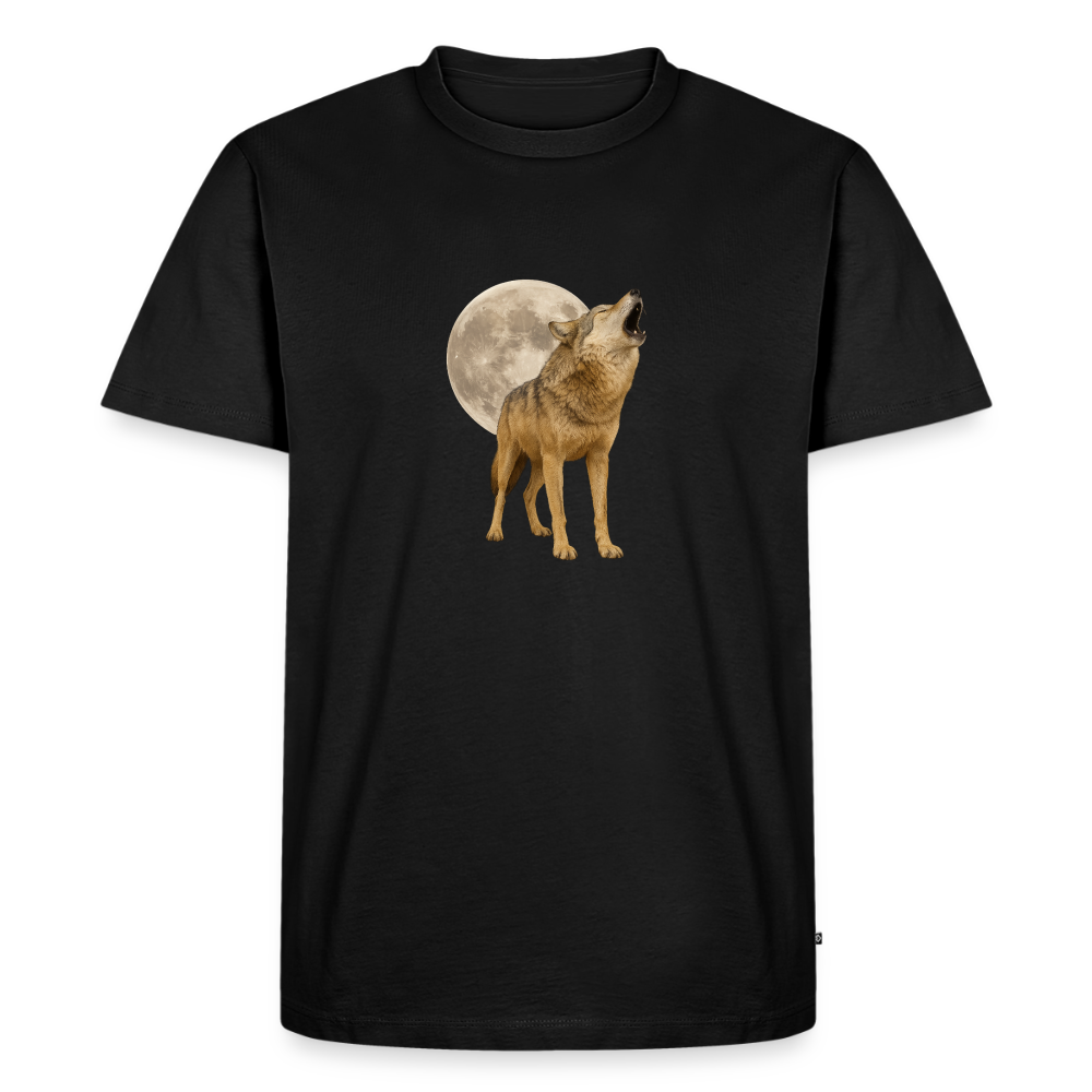 Premium T-Shirt "Vollmond" - Schwarz