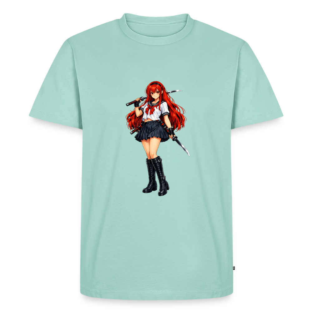 Premium T-Shirt "Red Lady" - Mint 