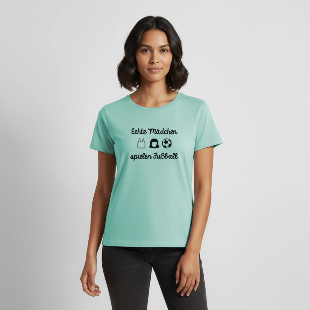 Premium T-Shirt "Echte Frauen" - Mint 