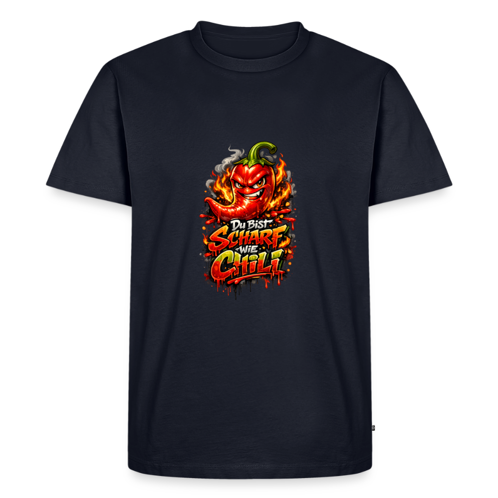 Männer Premium T-Shirt "Scharf wie Chili" - Navy