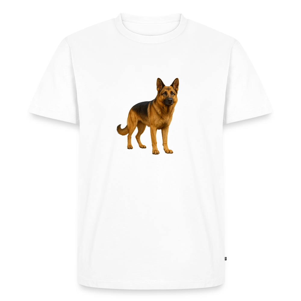 Premium T-Shirt "Schäferhund" - Weiß