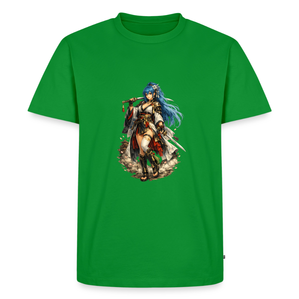 Premium T-Shirt "Anime Woman" - Grün