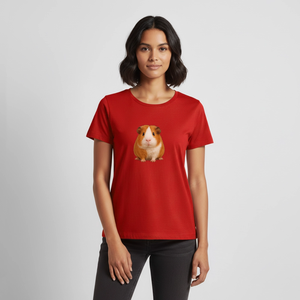 Premium T-Shirt "Meerschweinchen III" - Rot