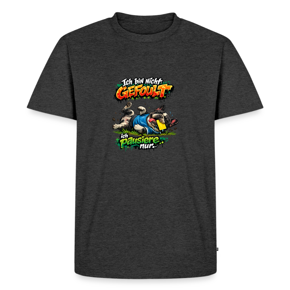 Premium T-Shirt "Gefoult" - Anthrazit meliert