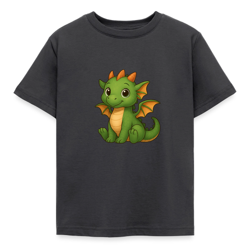 Kinder T-Shirt "Kleiner Drache" - Dunkelgrau