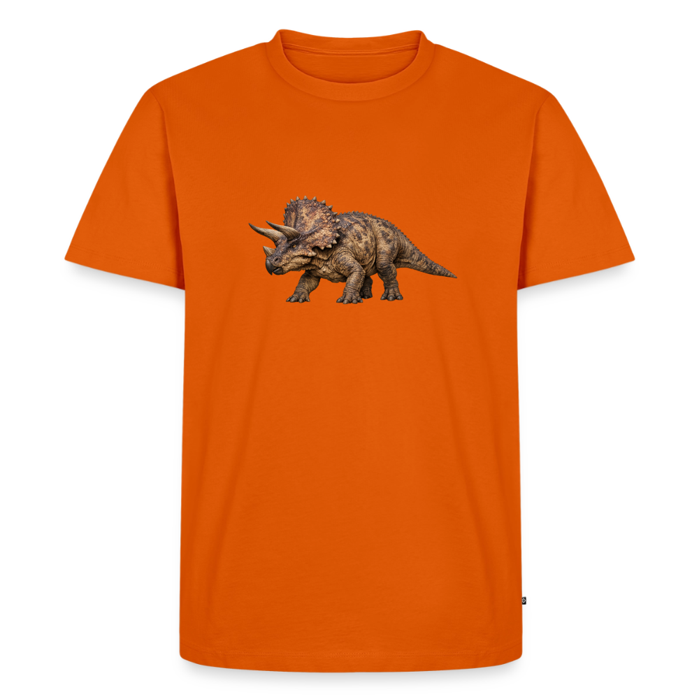 Premium T-Shirt "Triceratops" - Orange 