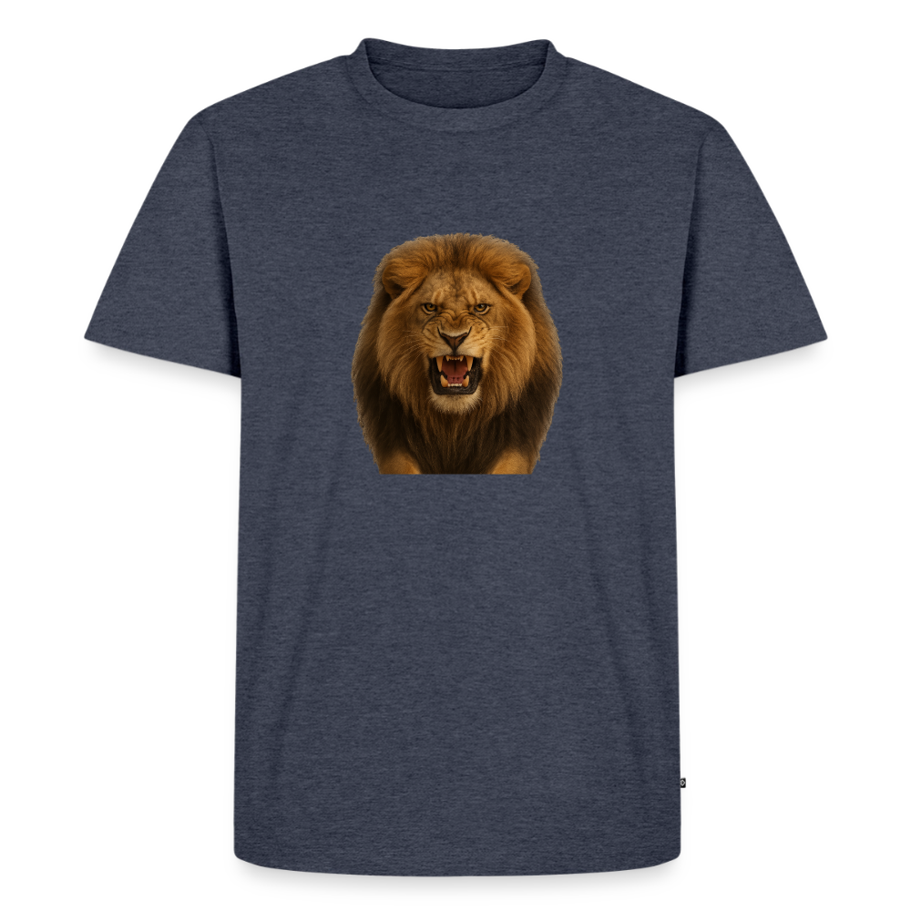 Premium T-Shirt "Löwe" - Jeansblau 