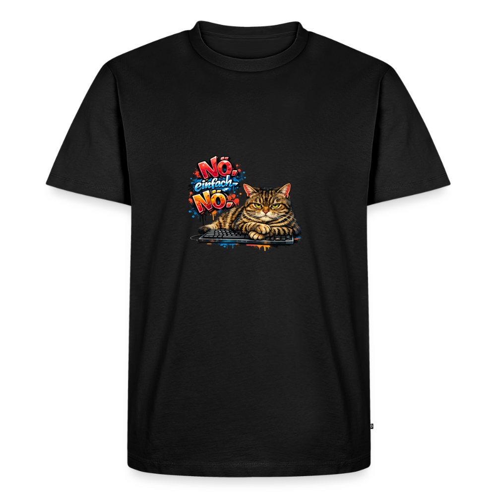 Premium T-Shirt "Nö" - Schwarz