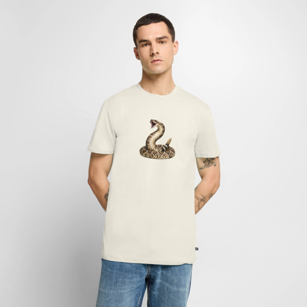 Premium T-Shirt "Klapperschlange" - Naturweiß