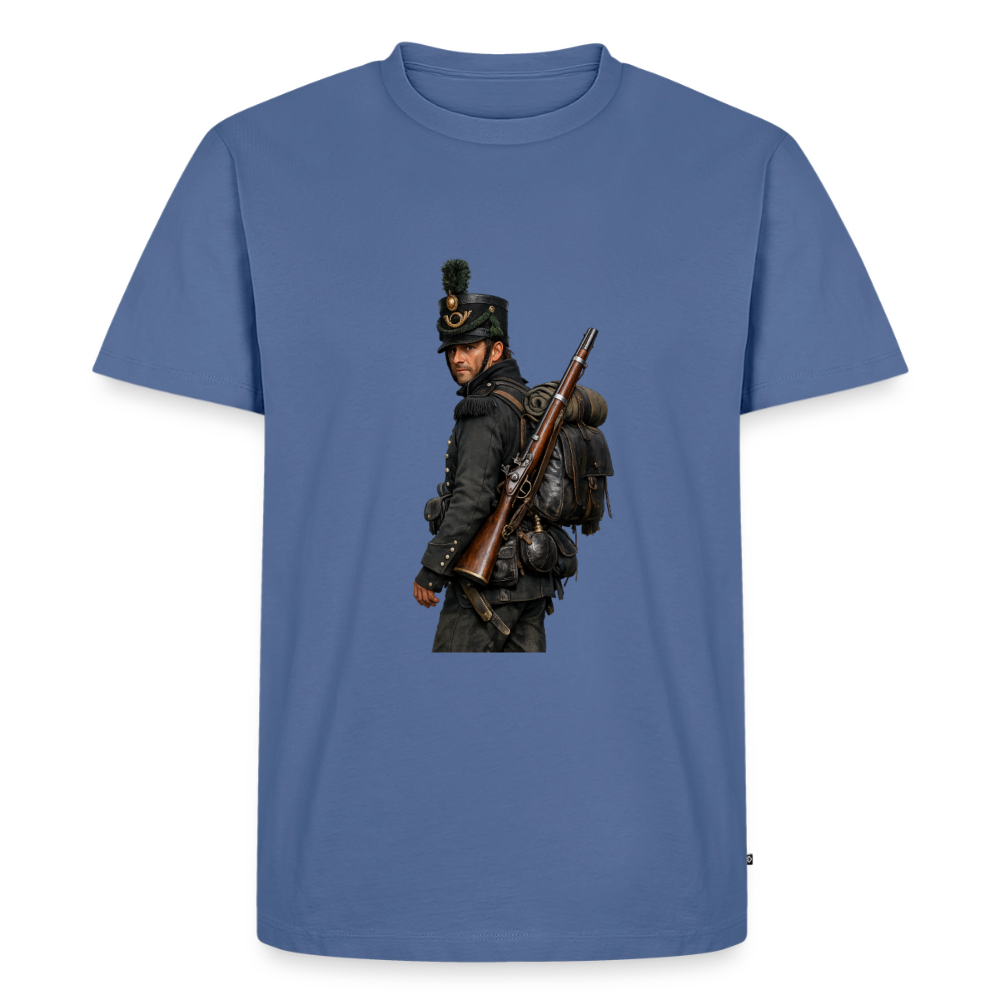 Premium T-Shirt "Scharfschütze" - Taubenblau