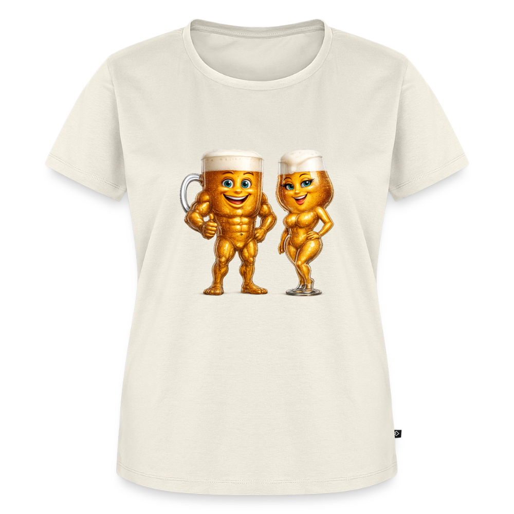 Premium T-Shirt "Bierpärchen" - Naturweiß