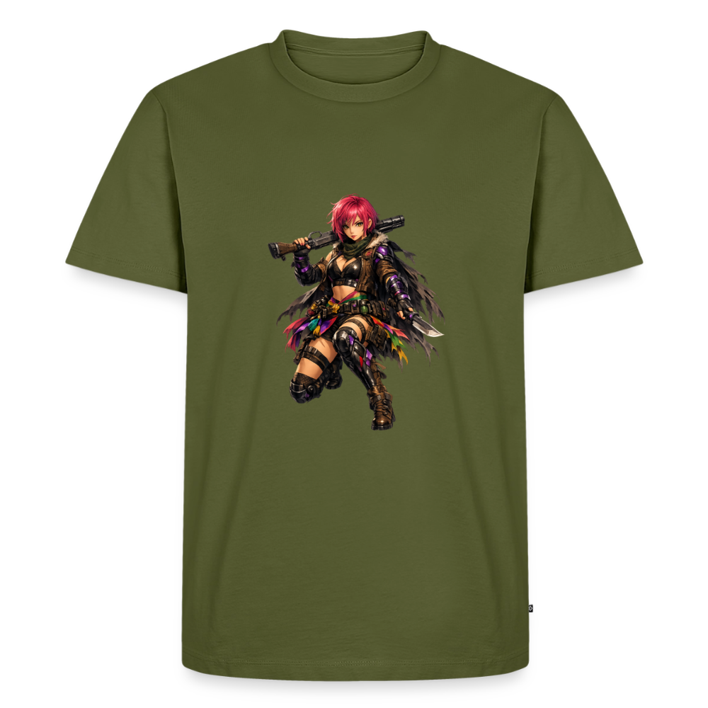 Premium T-Shirt "Future Woman" - Khaki