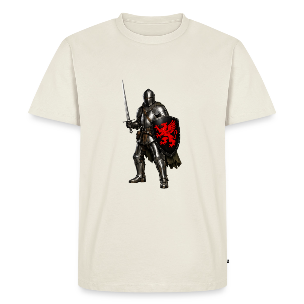 Premium T-Shirt "Ritter roter Greif" - Naturweiß