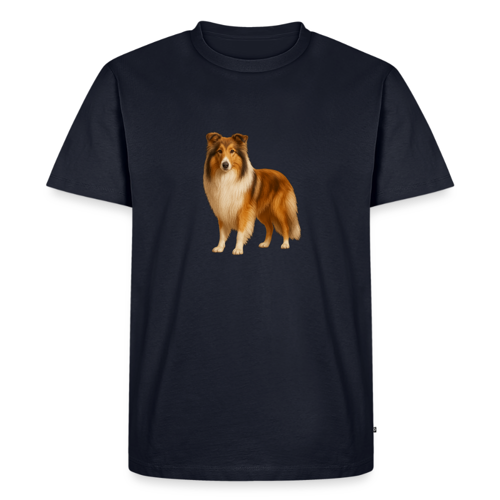 Premium T-Shirt "Collie" - Navy