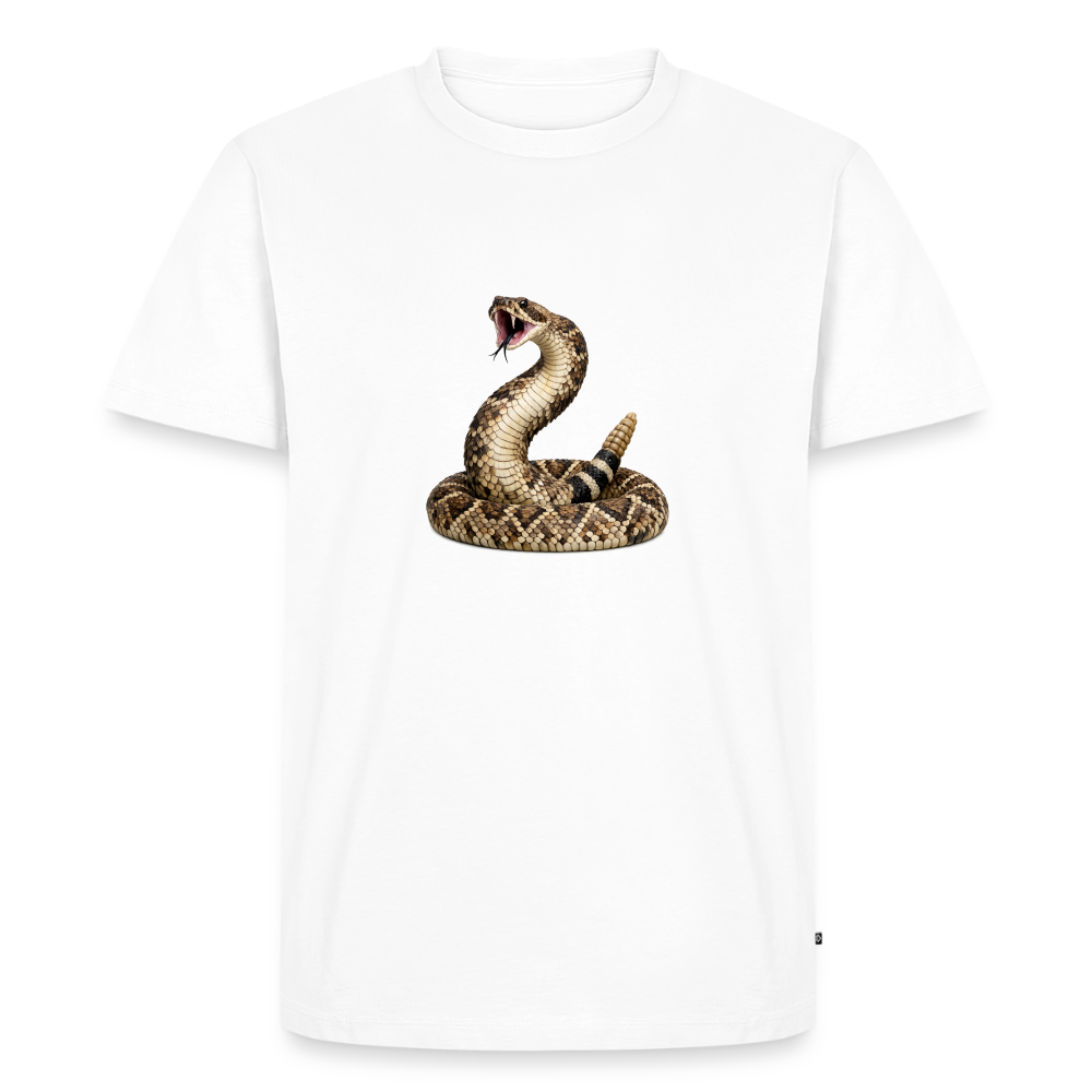 Premium T-Shirt "Klapperschlange" - Weiß