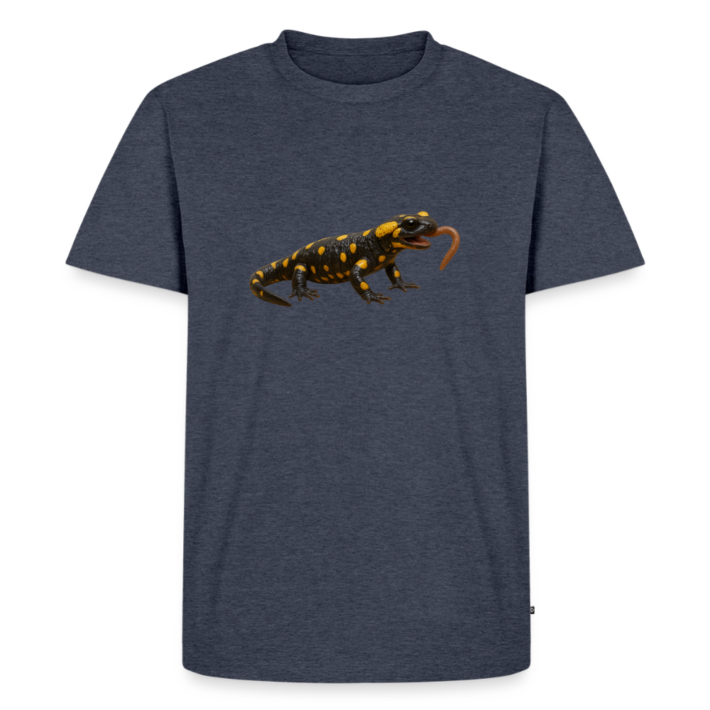 Premium T-Shirt "Feuersalamander" - Jeansblau 