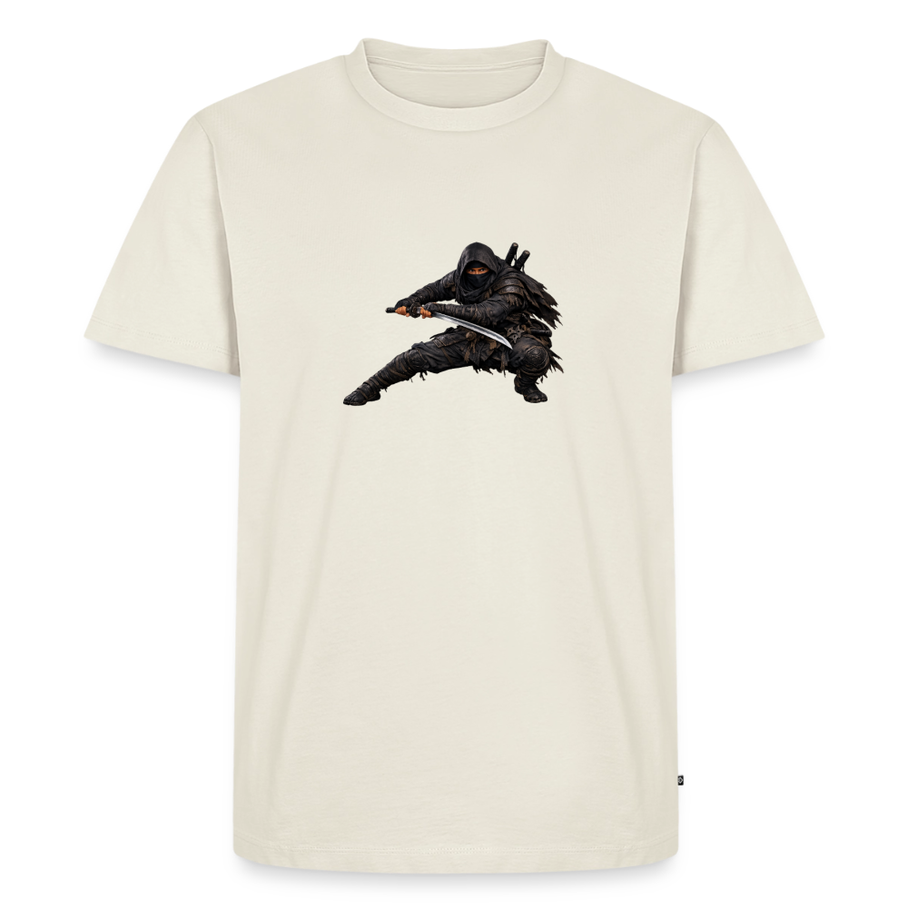 Premium T-Shirt "Ninja II" - Naturweiß