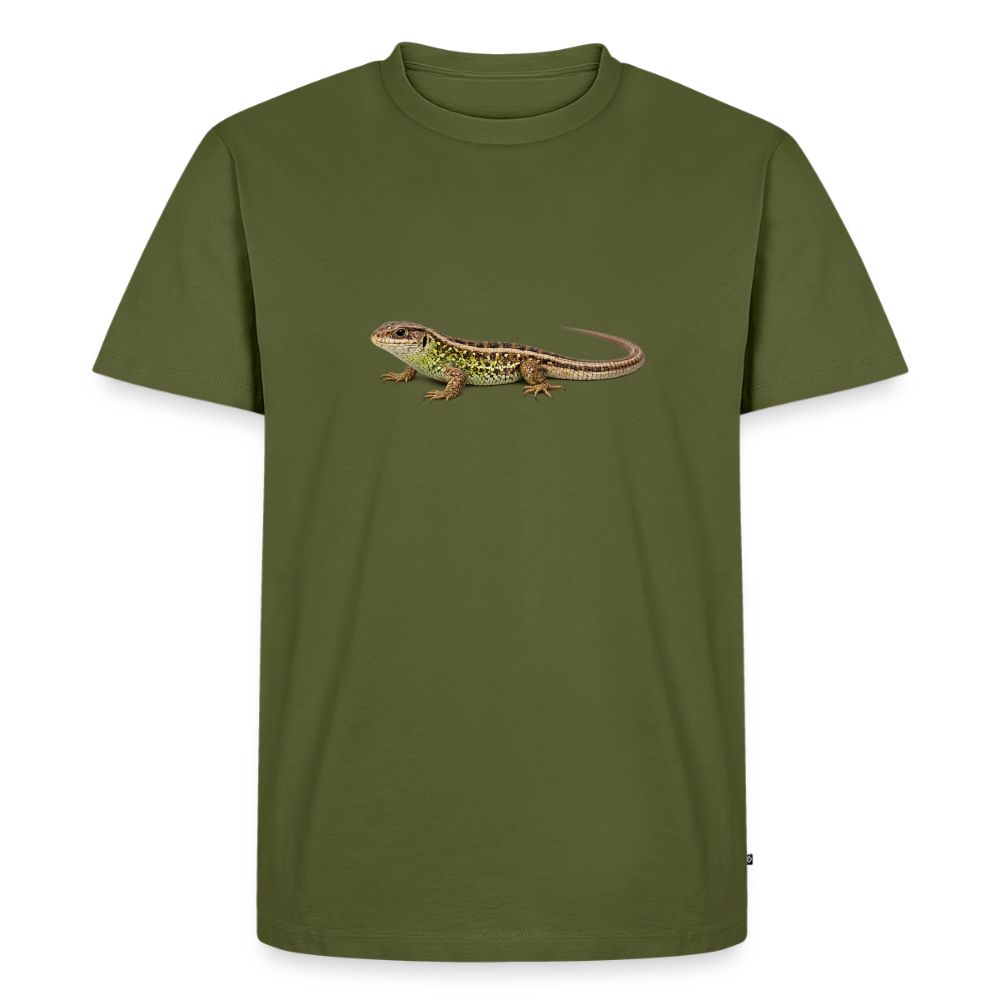 Premium T-Shirt "Eidechse" - Khaki