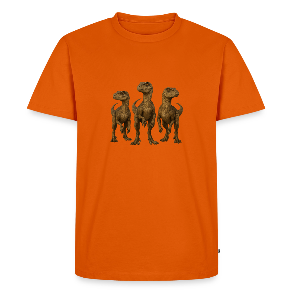 Premium T-Shirt "Raptor Trio" - Orange 