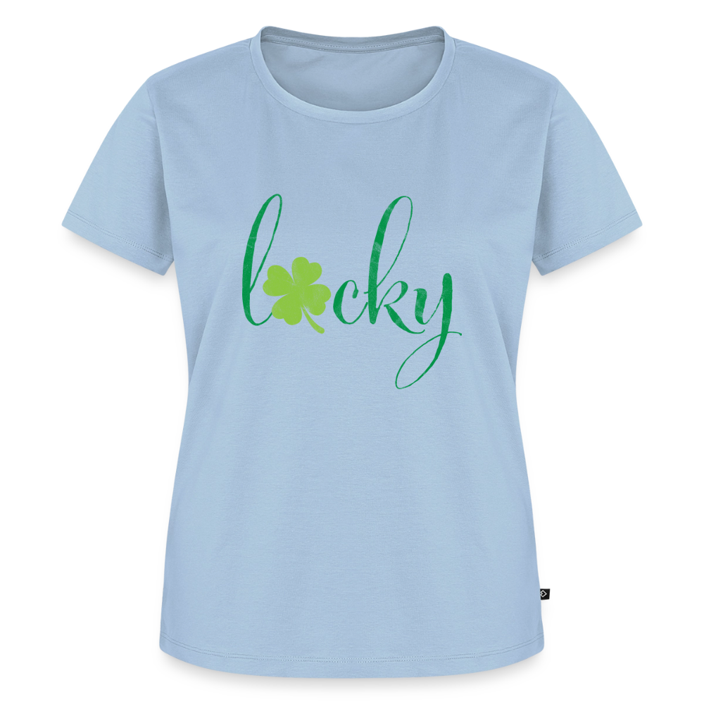 Premium T-Shirt "Lucky" - Hellblau