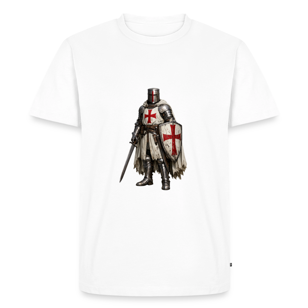 Premium T-Shirt "Kreuzritter" - Weiß
