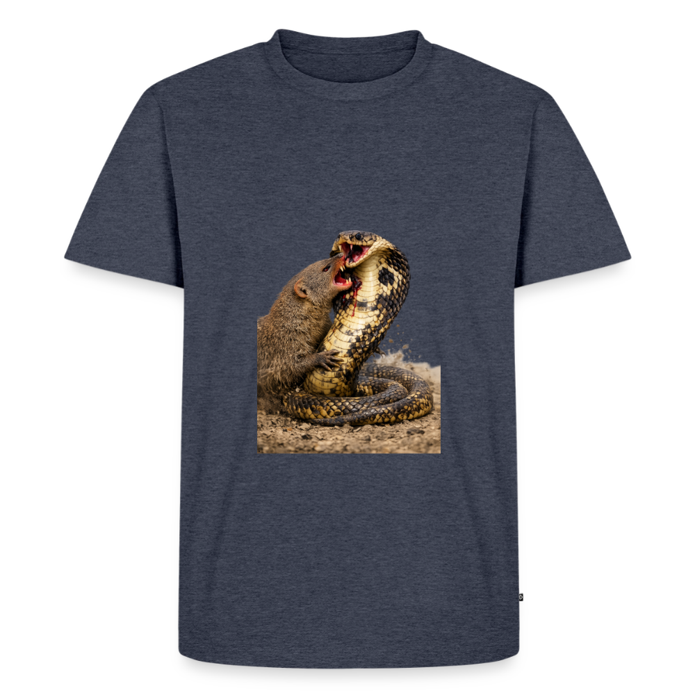 Premium T-Shirt "Mungo vs Cobra" - Jeansblau 