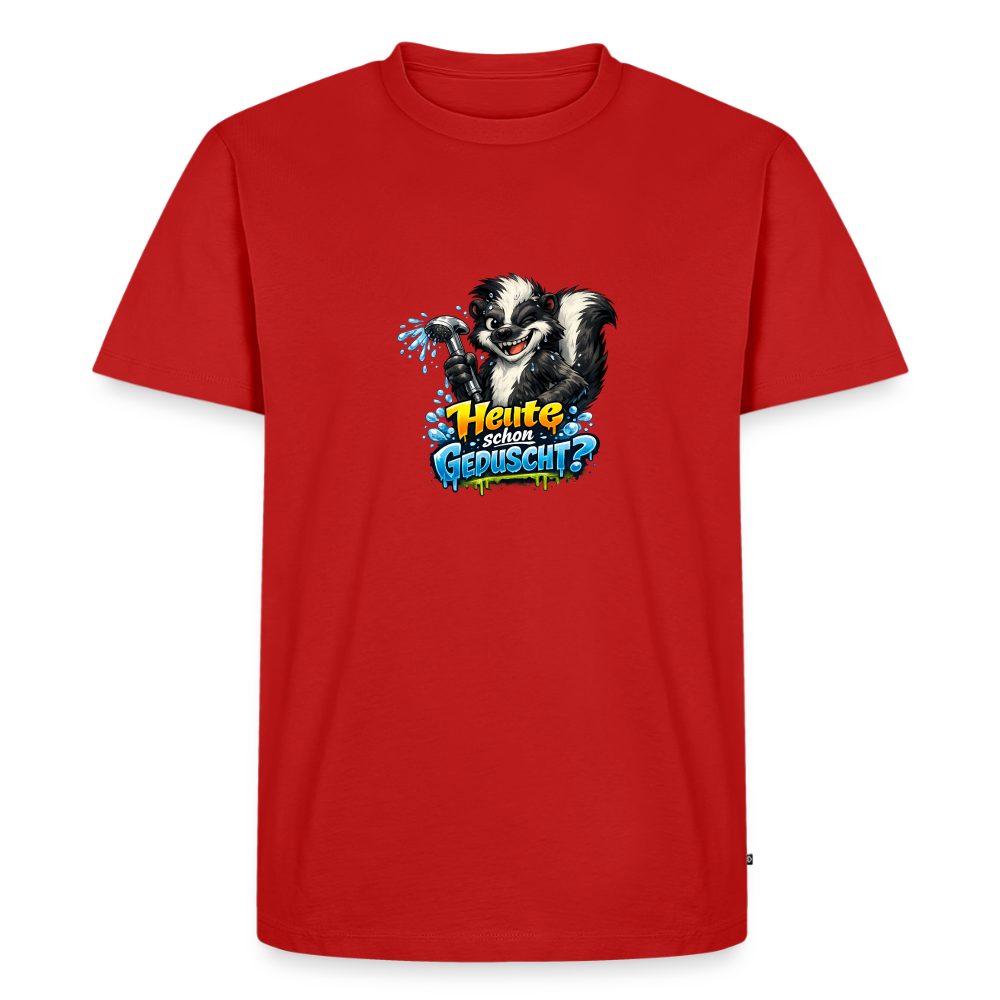 Premium T-Shirt "Geduscht" - Rot