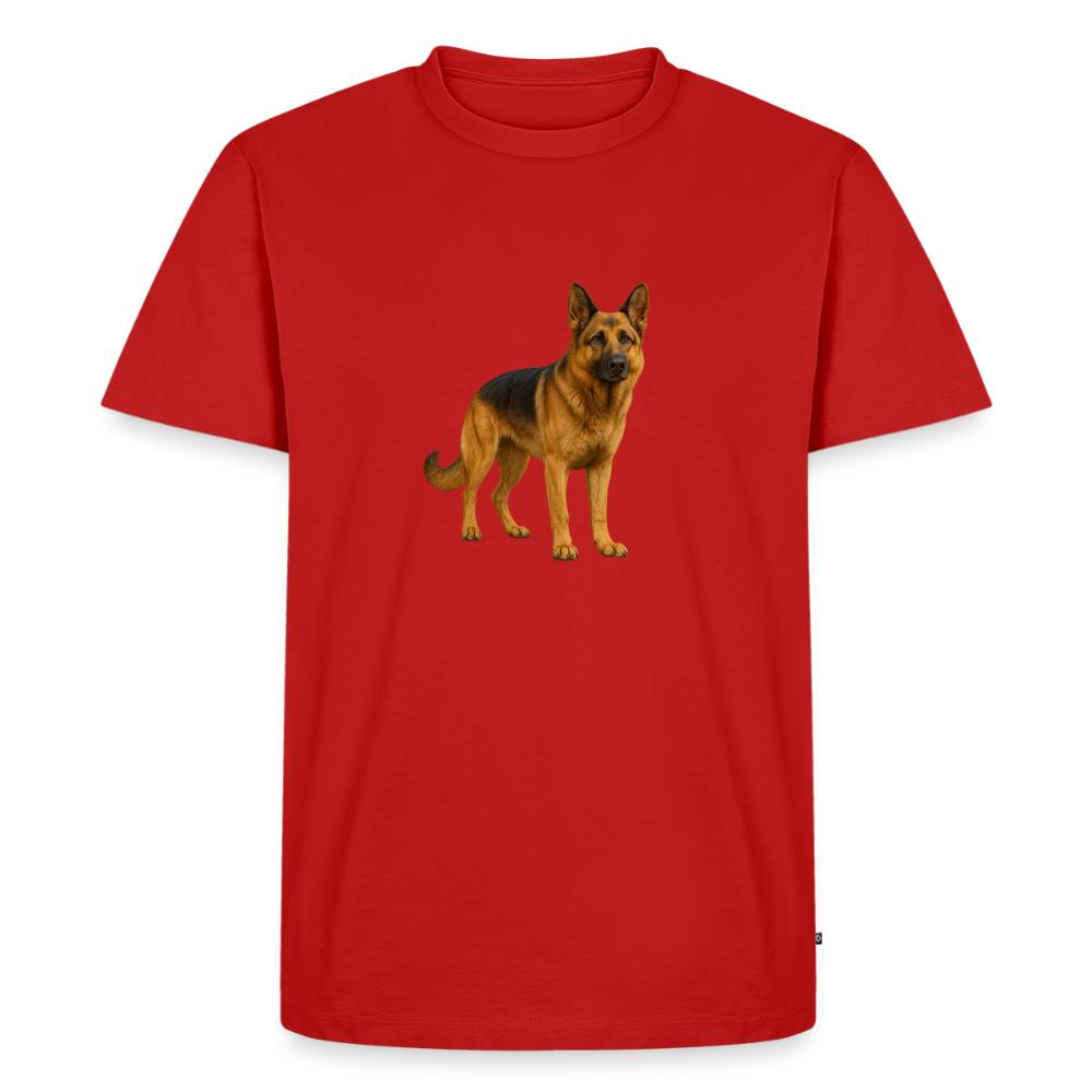 Premium T-Shirt "Schäferhund" - Rot