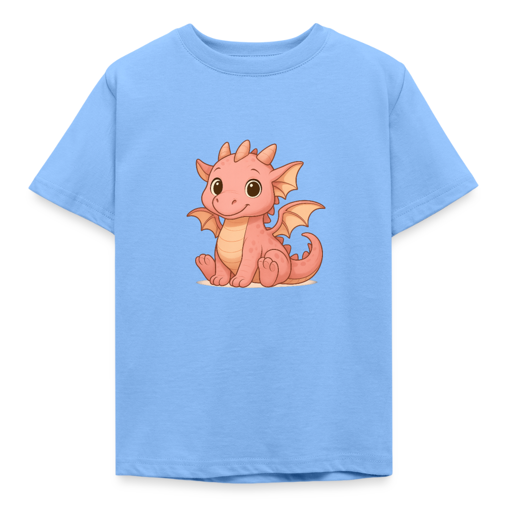 Kinder T-Shirt "Kleiner Drache" - Himmelblau