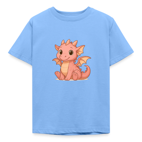 Kinder T-Shirt "Kleiner Drache" - Himmelblau