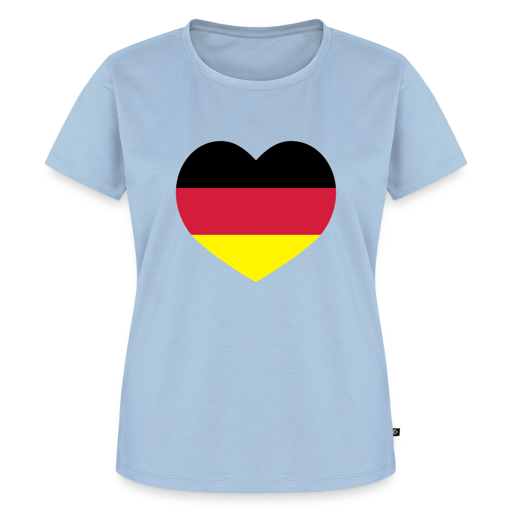 Premium T-Shirt "Herz" - Hellblau